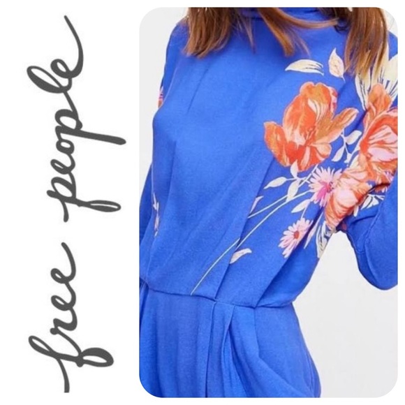 Free People Gemma Floral Tunic Dress, M - NWT - Picture 1 of 10